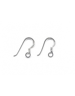Silver Ear Hook With Spring
