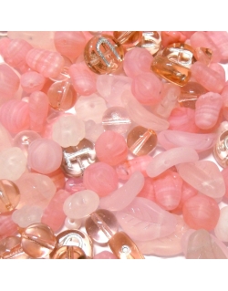 Glass Bead Mix - Pink