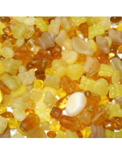 Glass Bead Mix - Yellow