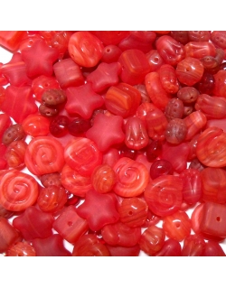 Glass Bead Mix - Red