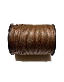 Cotton Waxed Cord 1mm - Dark Brown 102