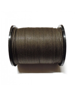 Cotton Waxed Cord 1mm - Dark Brown 29