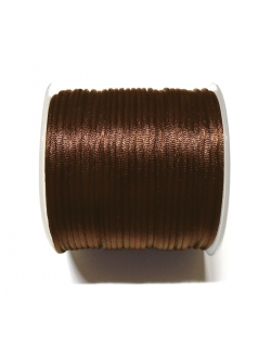 Satin Cord 2.5mm - Dark Brown