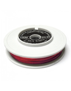 Cable Acero Recubierto De Nylon 0.45mm (20 Lbs) - Rojo