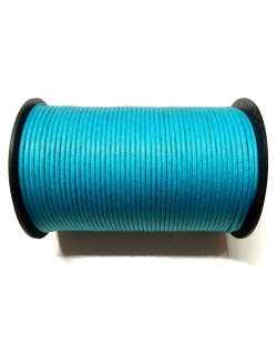 Cotton Waxed Cord 2mm - Turquoise 108