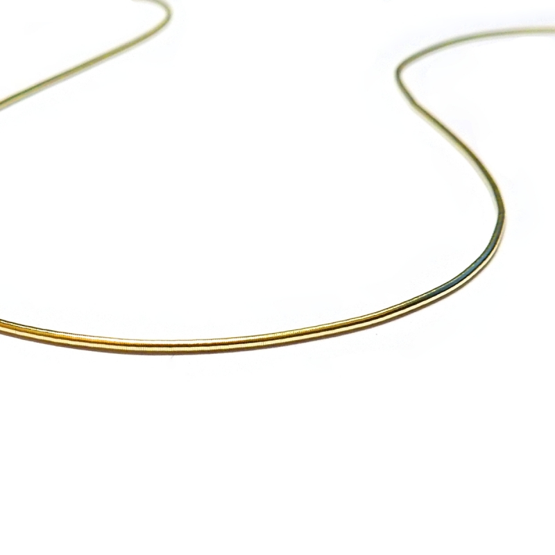 Gold Plated Soft Metal Tube For Ending Necklaces