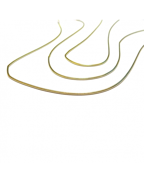 Gold Plated Soft Metal Tube For Ending Necklaces